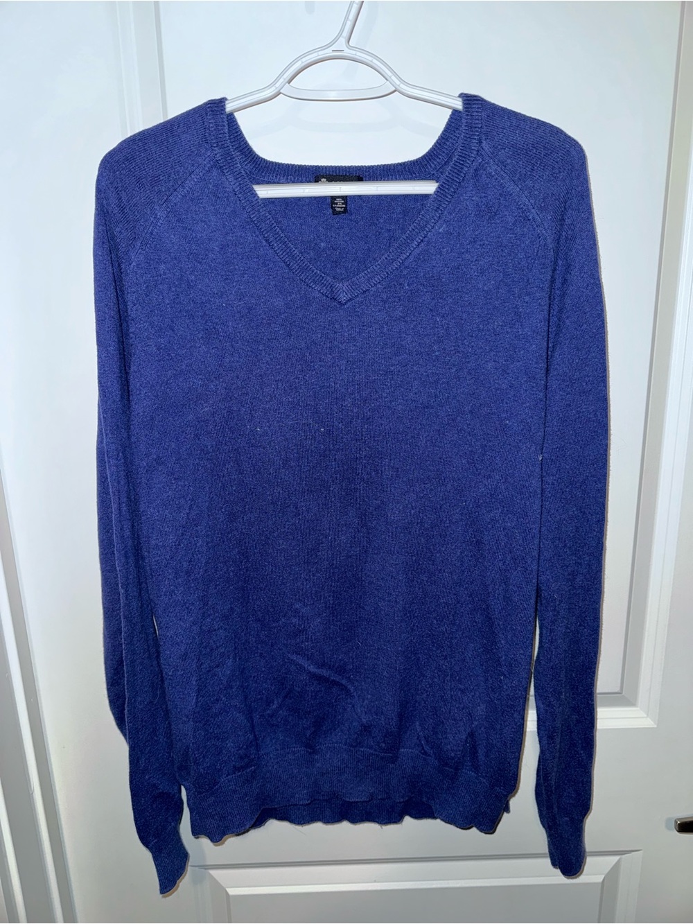 J. Crew Men's V-Neck Sweater in Navy Blue